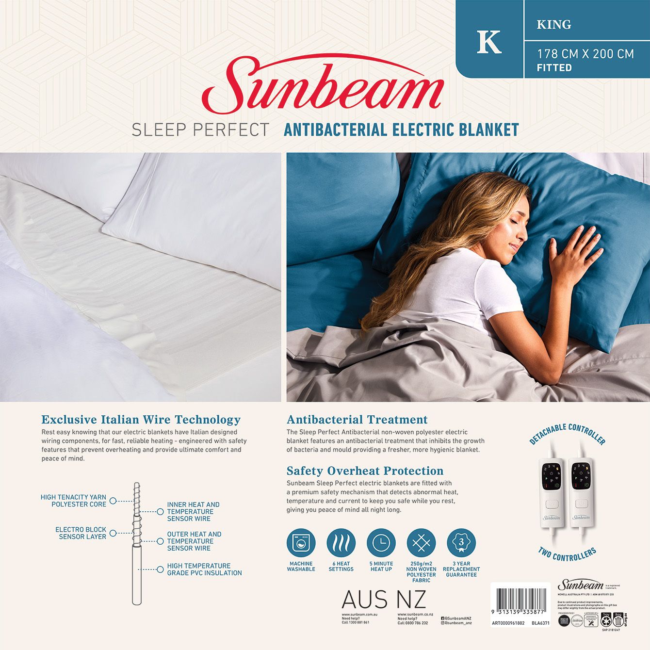Sunbeam Sleep Perfect Can I Sleep With An Electric Blanket On
