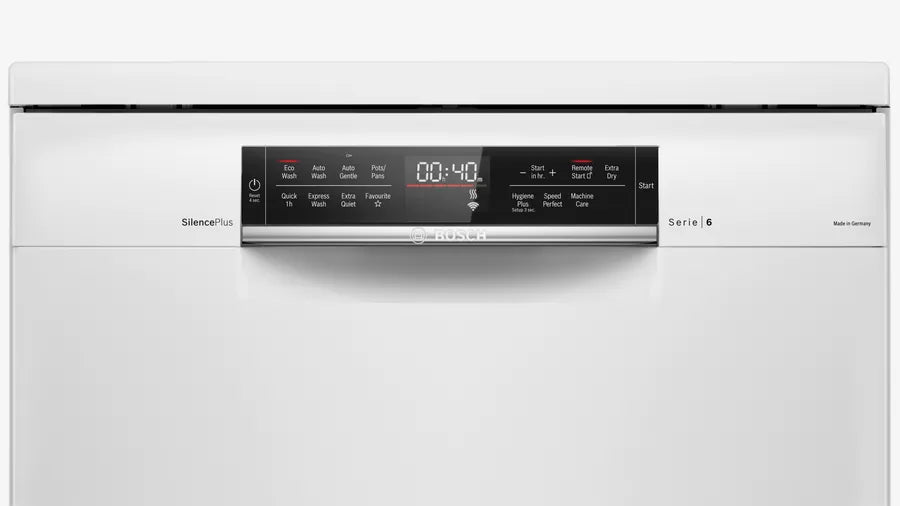 Bosch 60cm White Freestanding Dishwasher