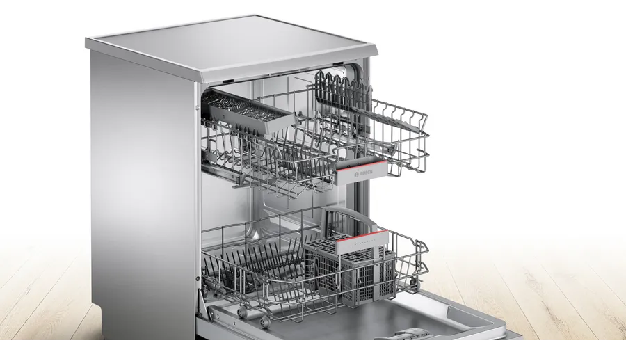 Bosch Freestanding AntiFingerprint Stainless Steel Dishwasher