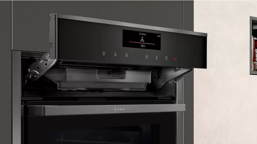 NEFF Built-in oven with added steam function - Graphite Grey