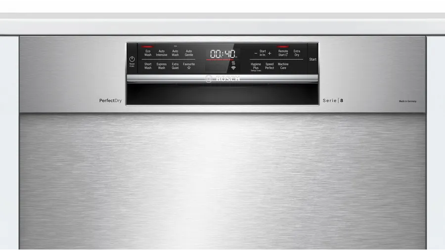 Bosch Stainless Steel Built-under Dishwasher with Home Connect