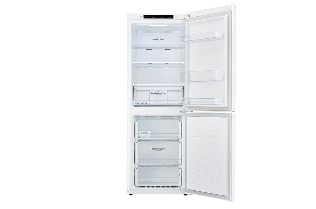 LG 306L White Bottom Mount Refrigerator