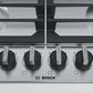 Bosch 60cm Stainless Steel Gas Cooktop