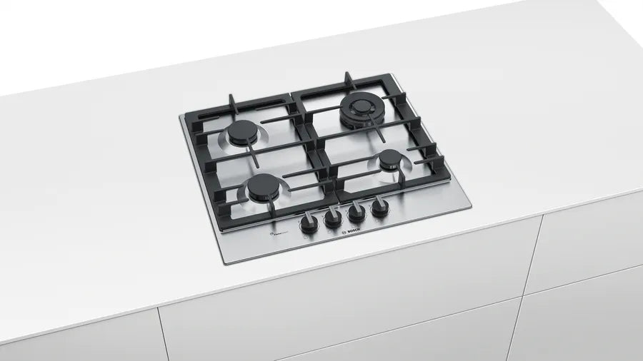 Bosch 60cm Stainless Steel Gas Cooktop