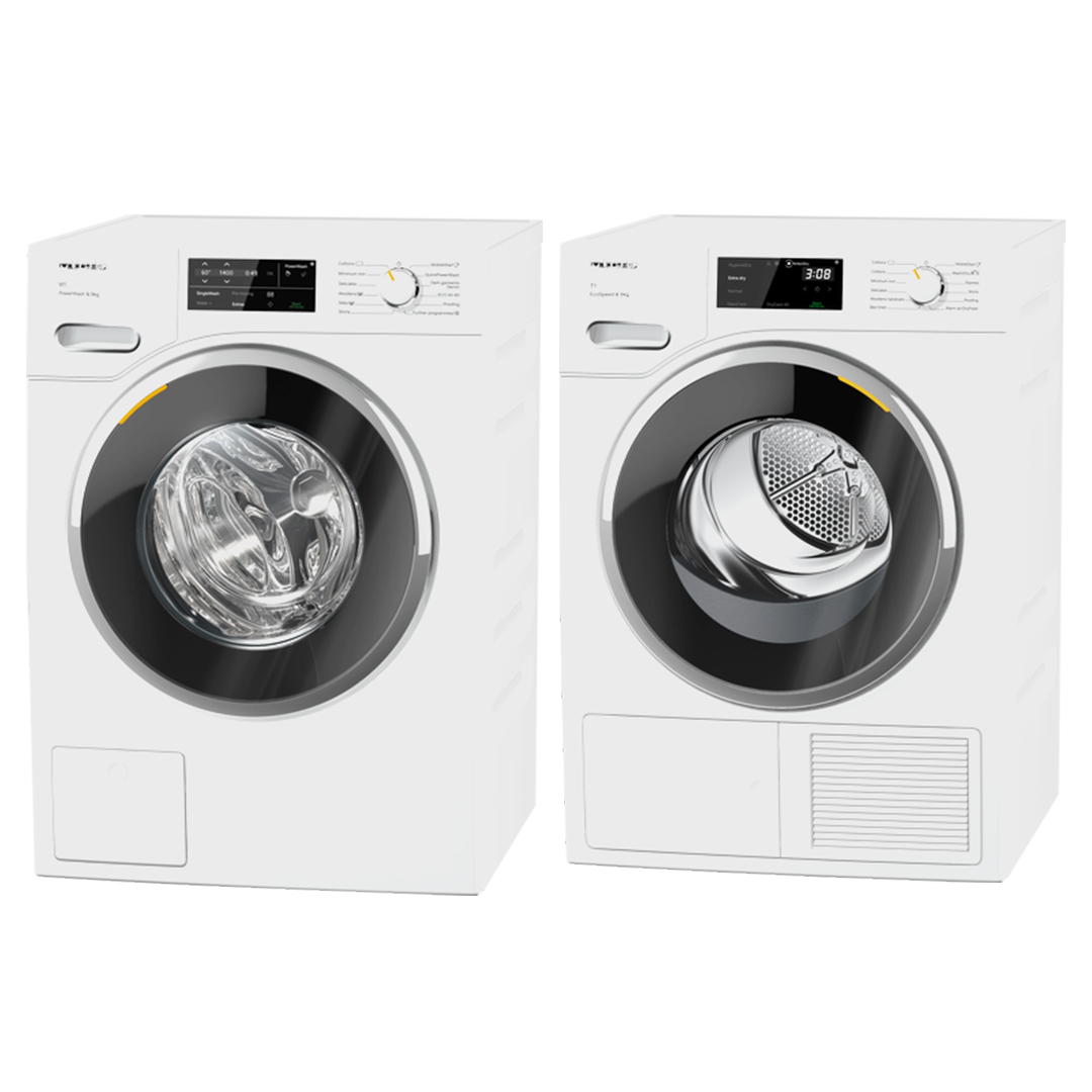 Miele 9kg Washer with PowerWash + 9kg Dryer