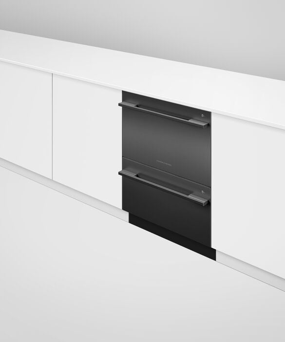 Fisher & Paykel Black Stainless Steel Double DishDrawer