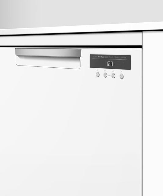 Fisher & Paykel White Freestanding Dishwasher with Cutlery Tray