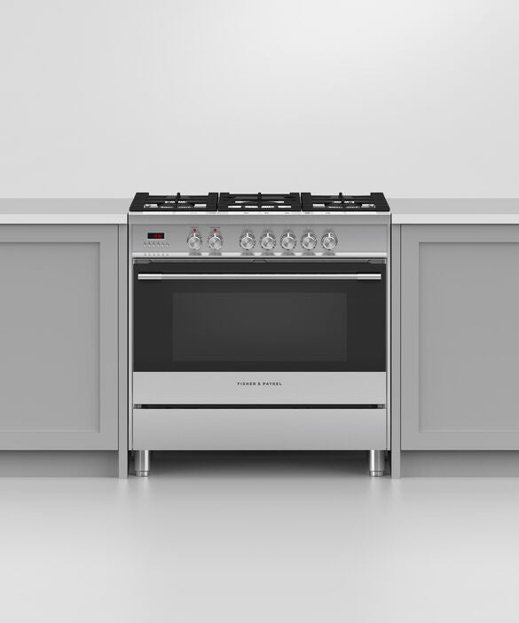 Fisher & Paykel 90cm Dual Fuel Freestanding Cooker
